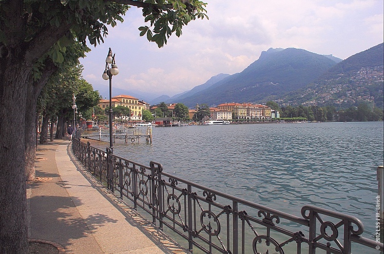 Lugano Lake promenade