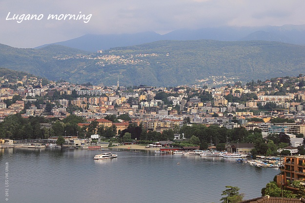 Morning over Lugano - prior to the start of the Summer School