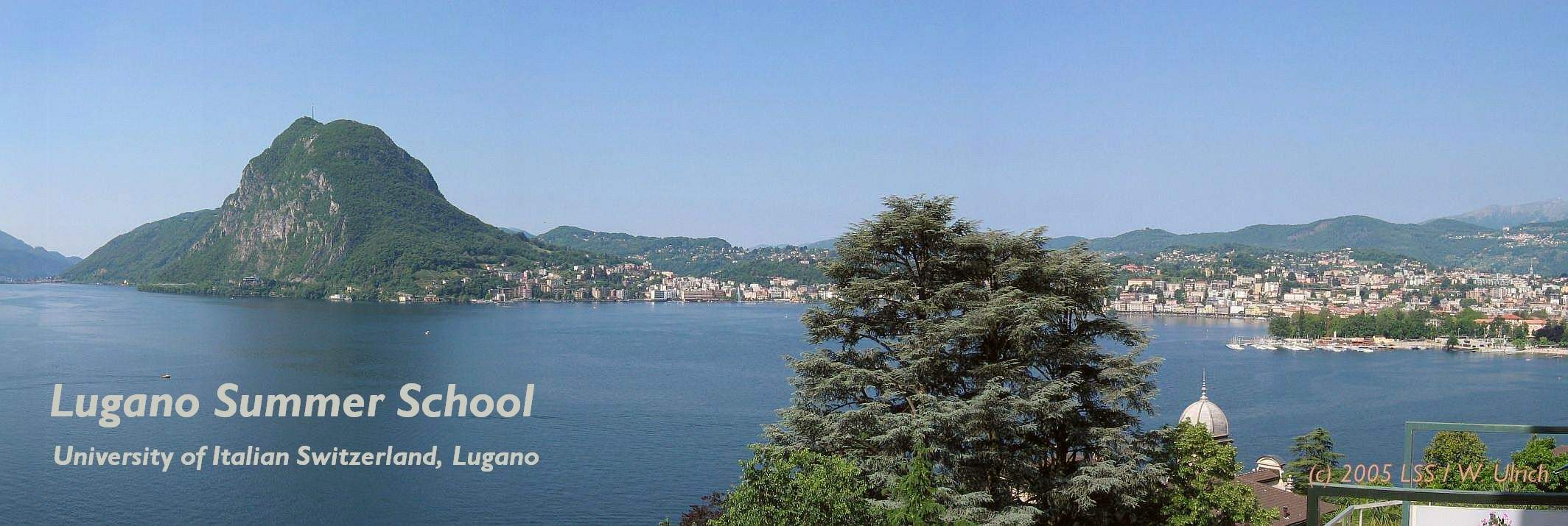 Lugano with its hallmark, Mount San Salvatore