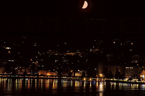 Moon over Lugano