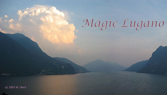 Magic Lugano: evening ambience on the lake
