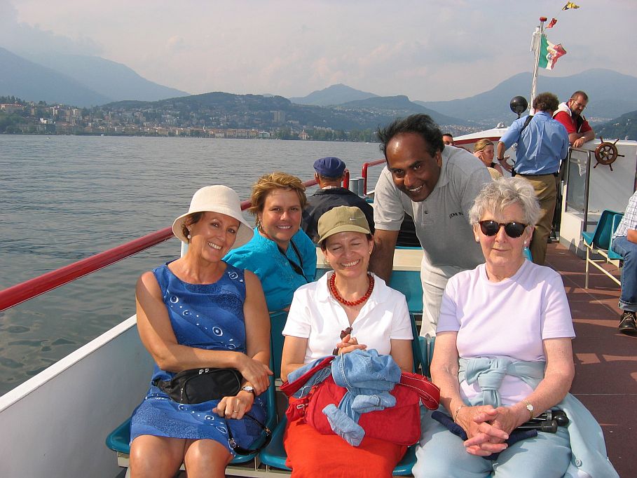 Good mood: Pen, Jamie, Kathy, Arun, and Stella