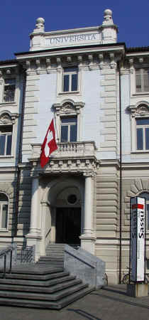 The main entrance of USI Lugano