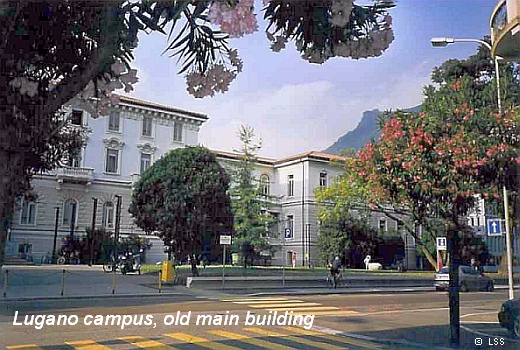 Main building of USI Lugano (partial view)